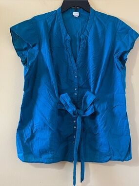Merona Teal-Blue Top Pre-owned Size: 20W